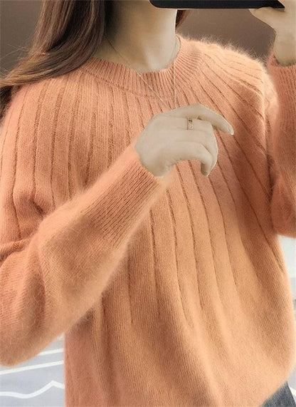 Women's soft sweaters in various colors
