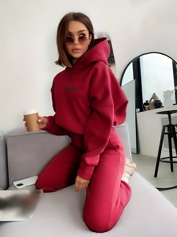 Women’s Hoodie - Soft Cotton Blend - Relaxed Fit - Adjustable Drawstring Hood