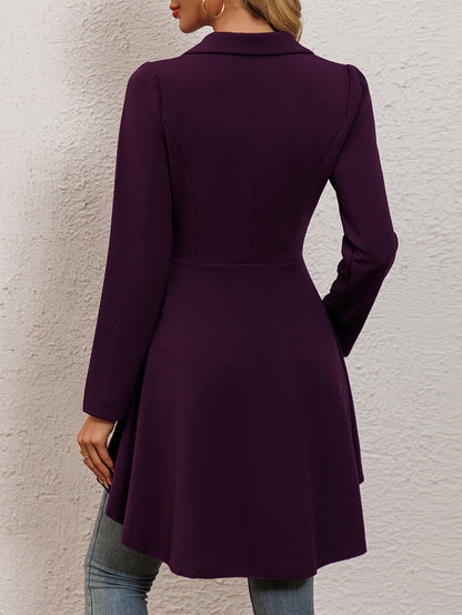 Long-sleeved single-button suit skirt jacket for women