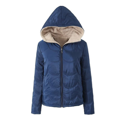 Women's warm short cotton suit