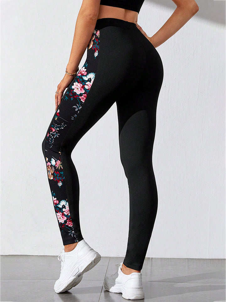 Ida - floral print wide waistband pants