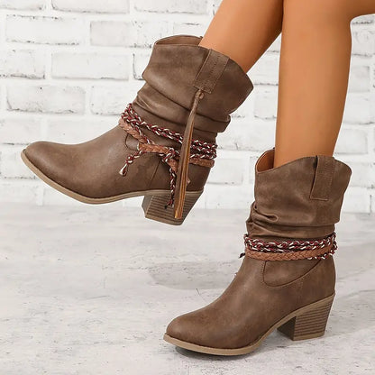 Women's rustic charm cowboy boots