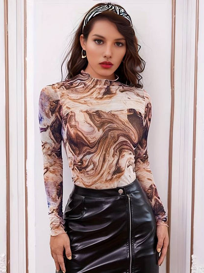 Women's marble sweater