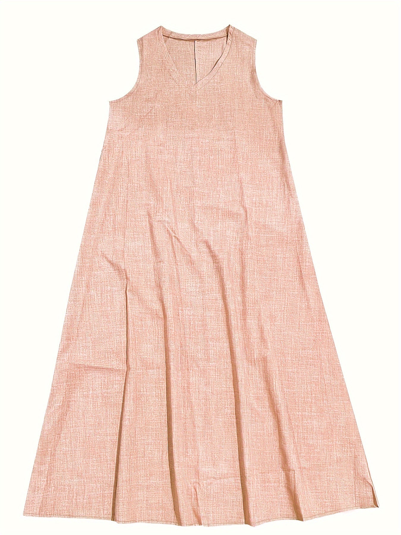 Women’s Maxi Dress - Sleeveless V-Neck - Flowy Relaxed Fit - Lightweight Breathable
