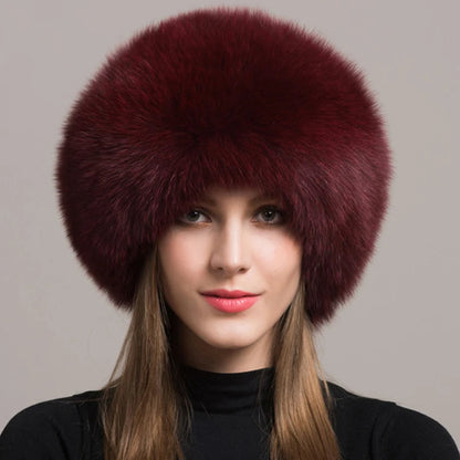 Isabella Voluminous Fur Hat | Solid Head-Covering Fur Hat