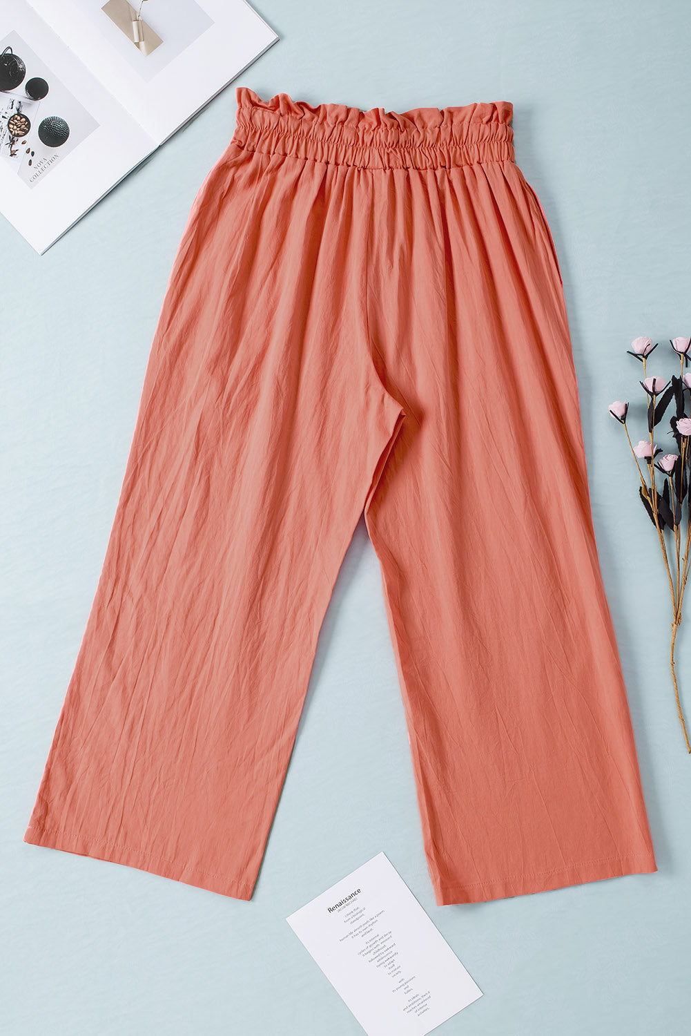 Lizandra - drawstring waist wide-leg pants