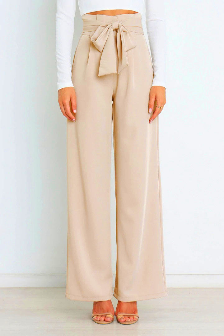 Women's stylish elegant wide leg trousers