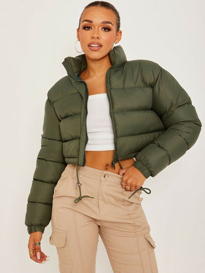Women's cropped puffer jacket