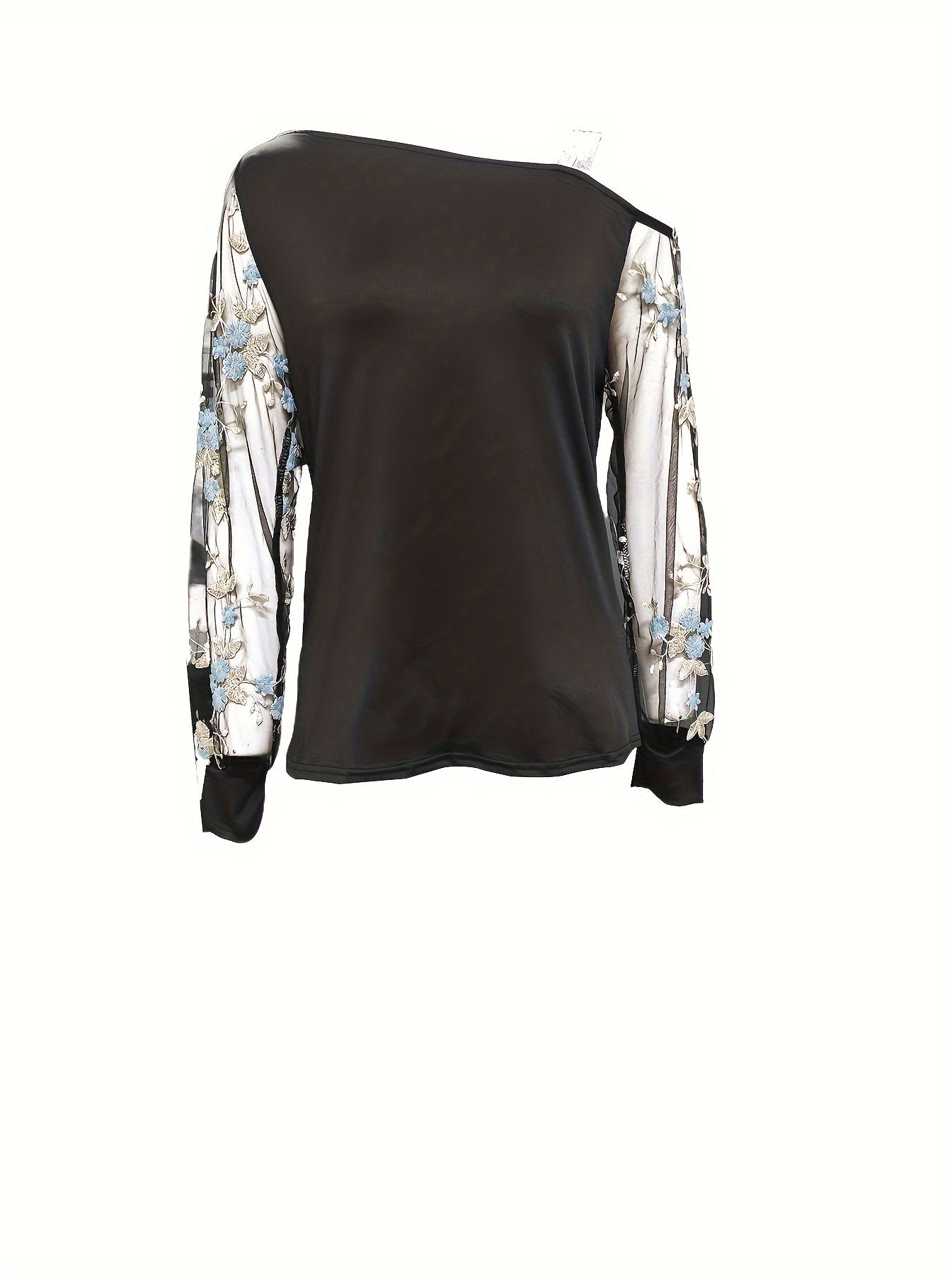 Elegant off-shoulder long-sleeved top for women
