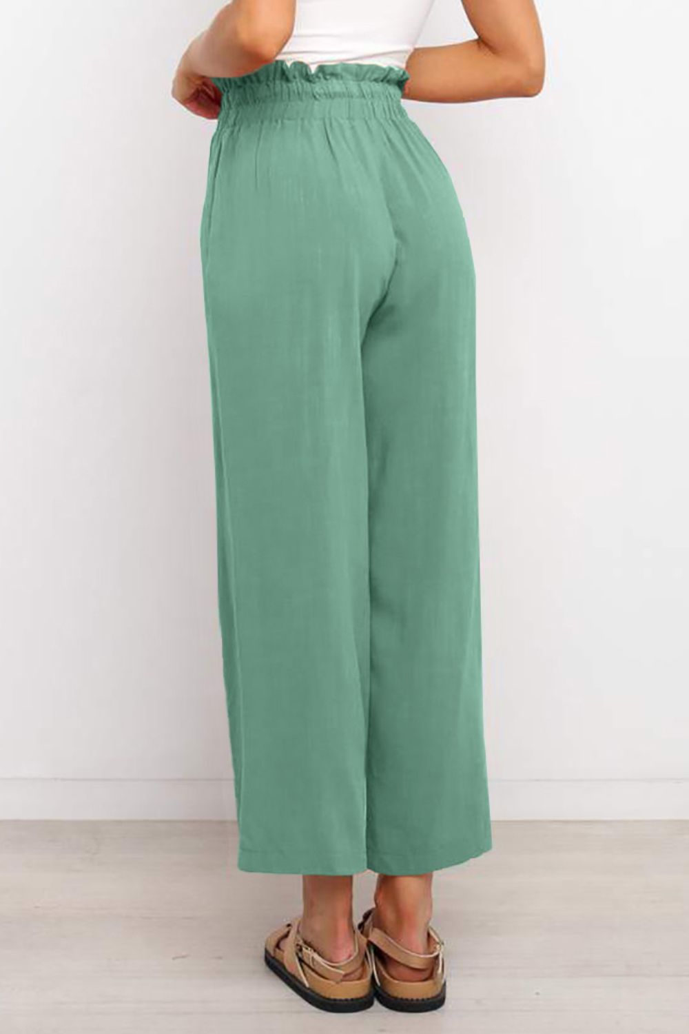 Lizandra - drawstring waist wide-leg pants