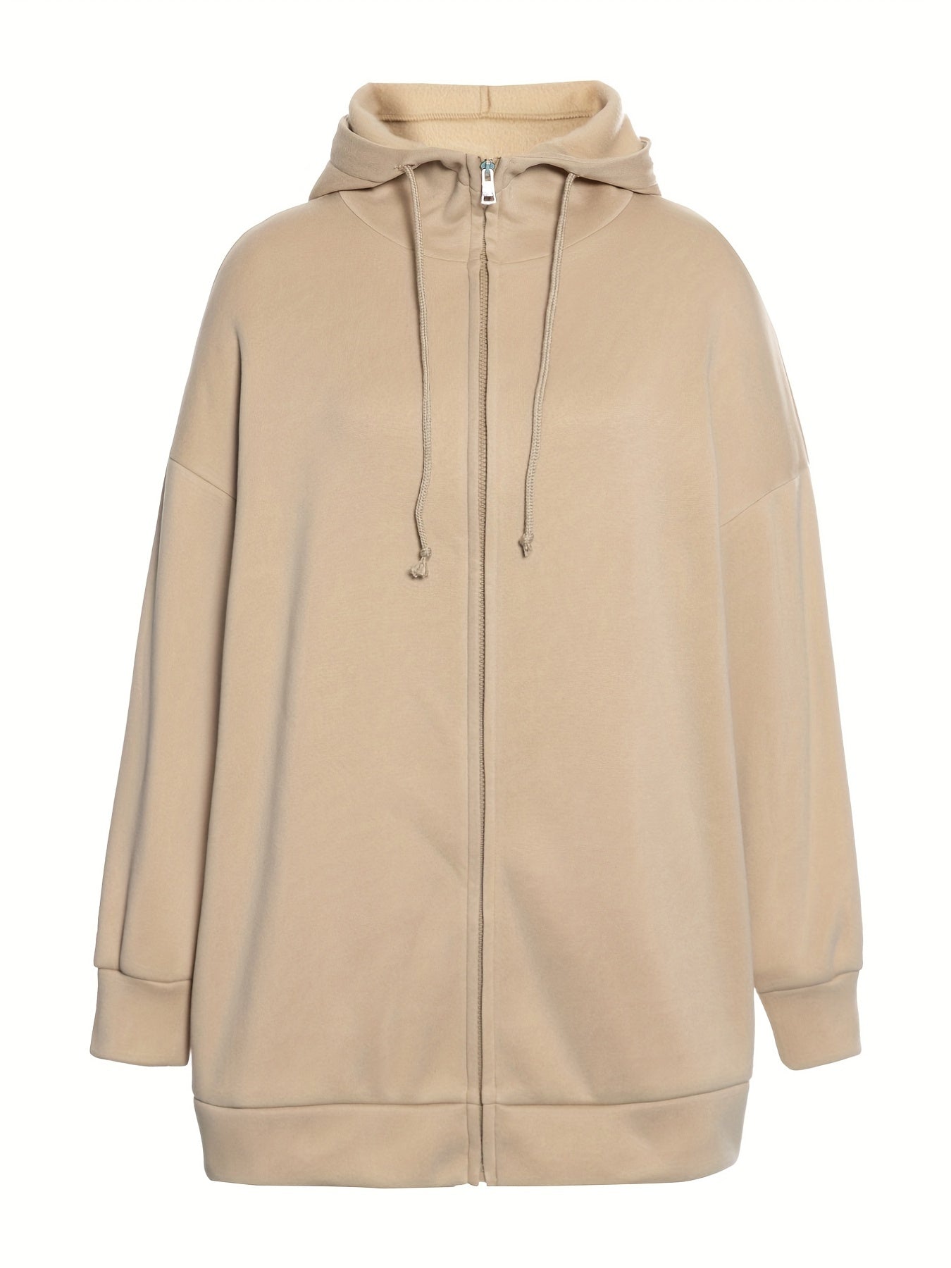 Women's casual sports parka hoodie with zip