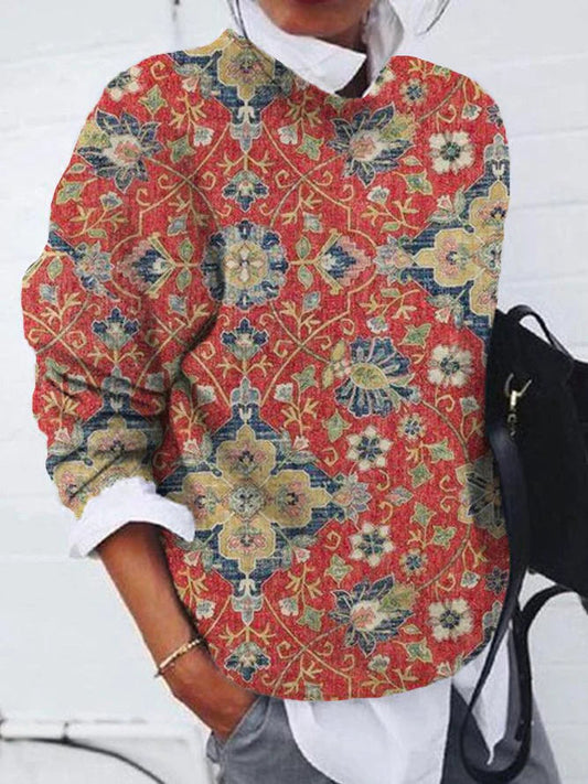 Floral Print Long Sleeve Top