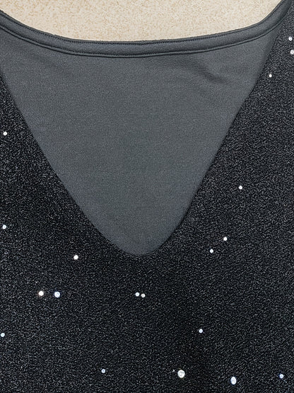 Women's Bodycon Dress - Sparkly Sequin - V-Neck - Long Sleeve - Short Cocktail Party Wear