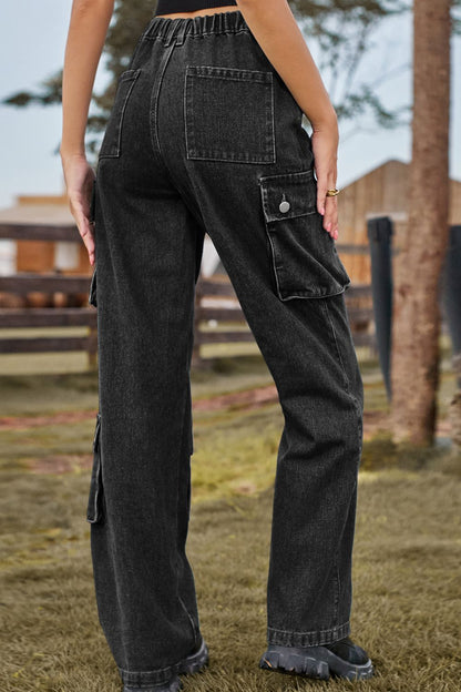 Jade - loose fit long jeans with pockets