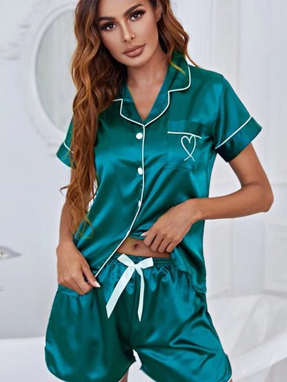 Women's luxury satin pajama set