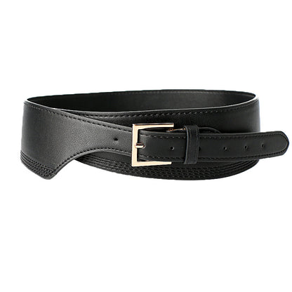Lokelani -  asymmetric leather belt