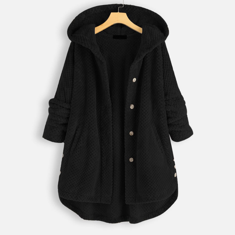 Women's loose large fleece sweater