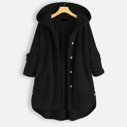 Women's loose large fleece sweater