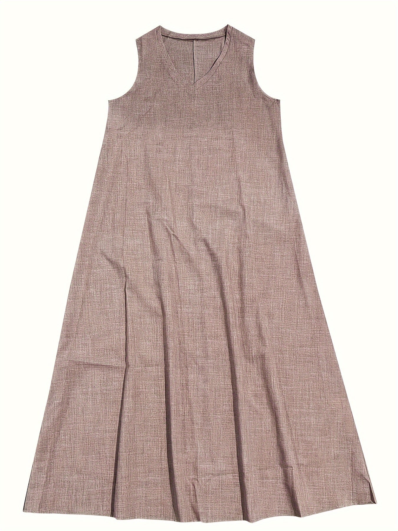 Women’s Maxi Dress - Sleeveless V-Neck - Flowy Relaxed Fit - Lightweight Breathable