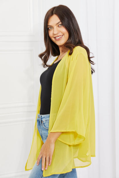 Women's plus size chiffon kimono cover-up