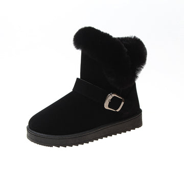 Fur-lined winter ankle boots for women