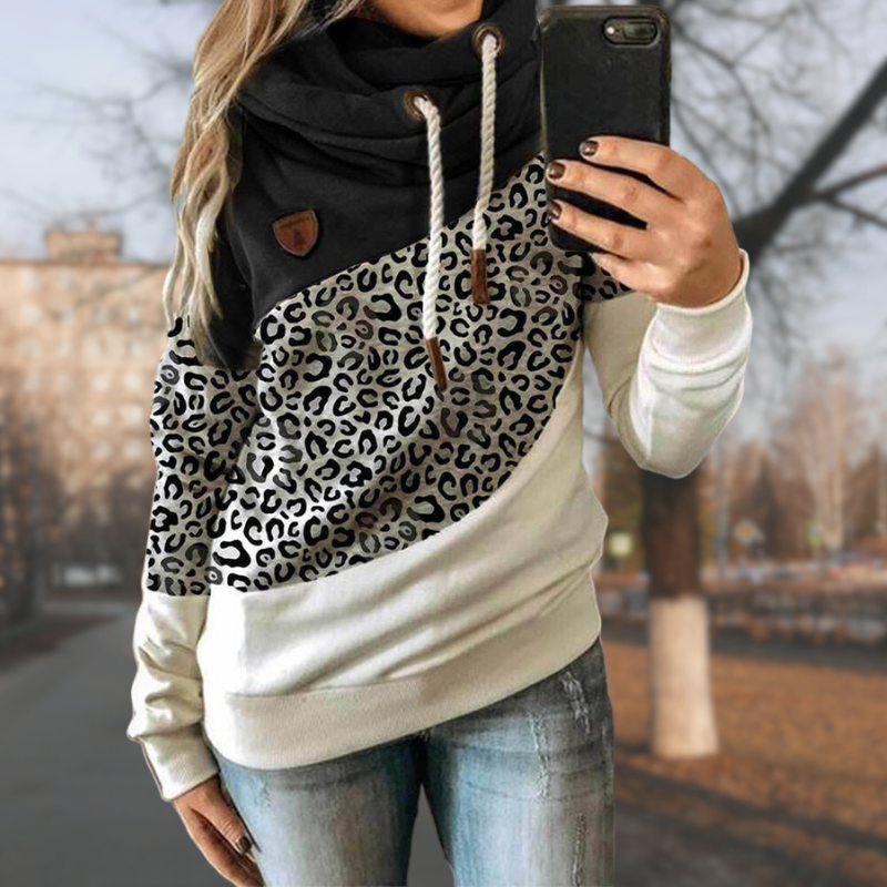 Nyla - contrast casual hoodie