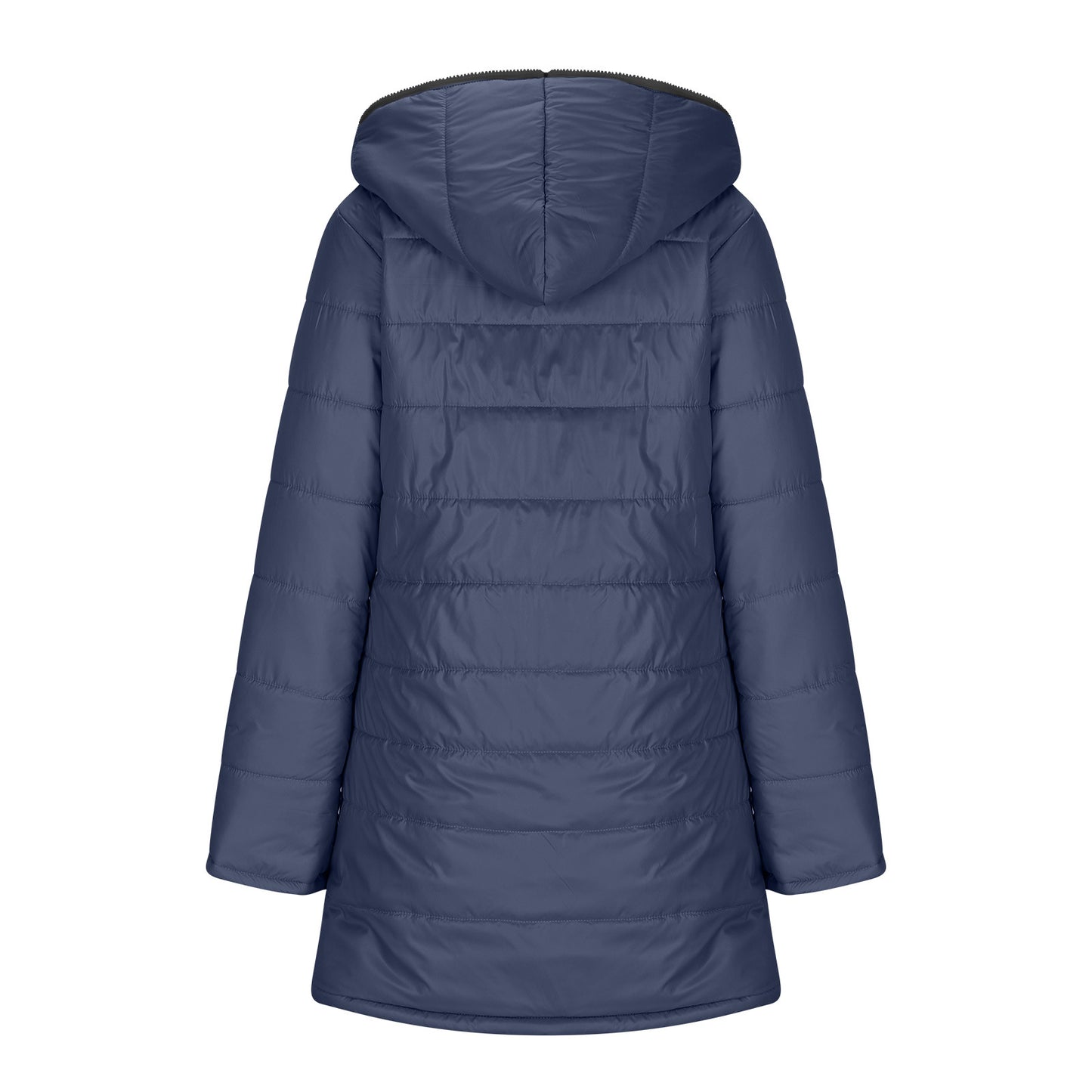 Women's padded jacket with warm plush lining with hood