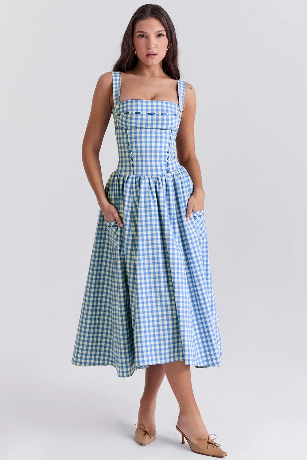 Elegant Vintage Midi Dress