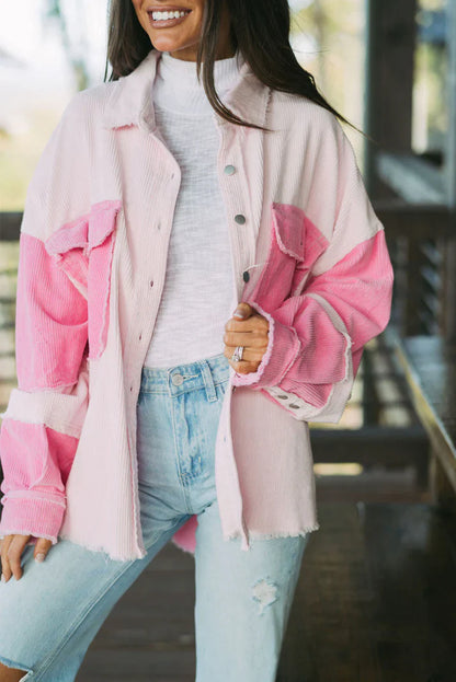 Women's casual two-tone jacket