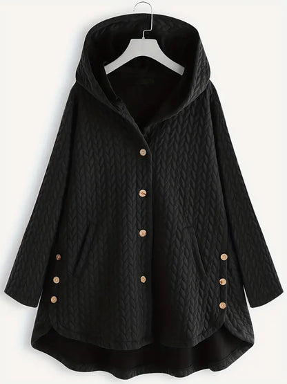 Women's quilted hooded winter coat
