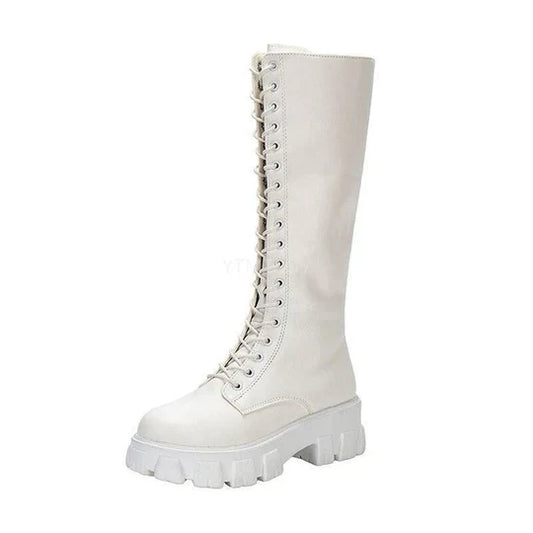 Knee-High Leather Boots