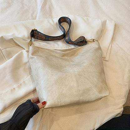 Women large capacity pu bucket bag