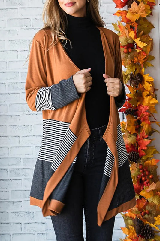 Striped Knitted Cardigan