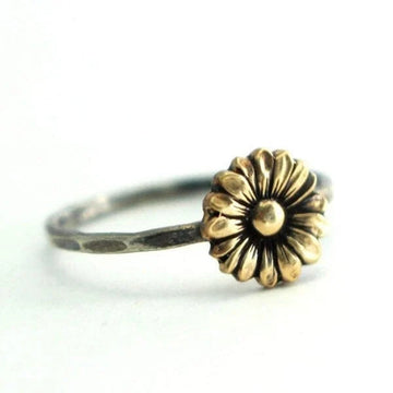 Radiant sunflower ring