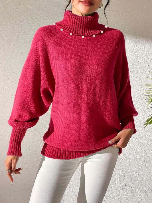 Turtleneck Cashmere Blend Sweater