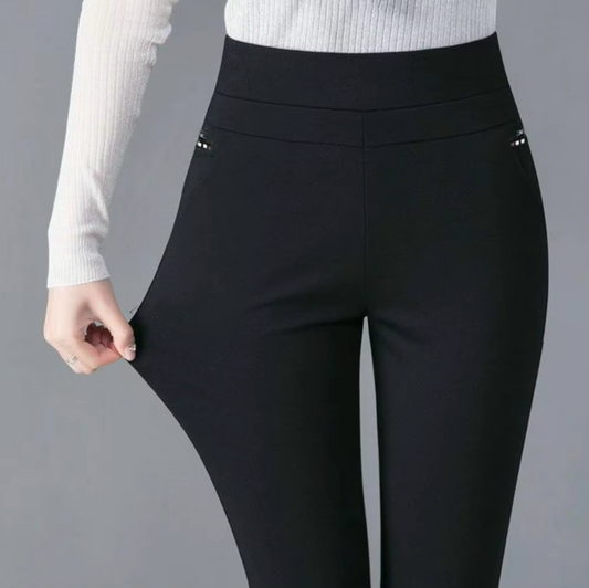 High Waist Stretch Casual Pants