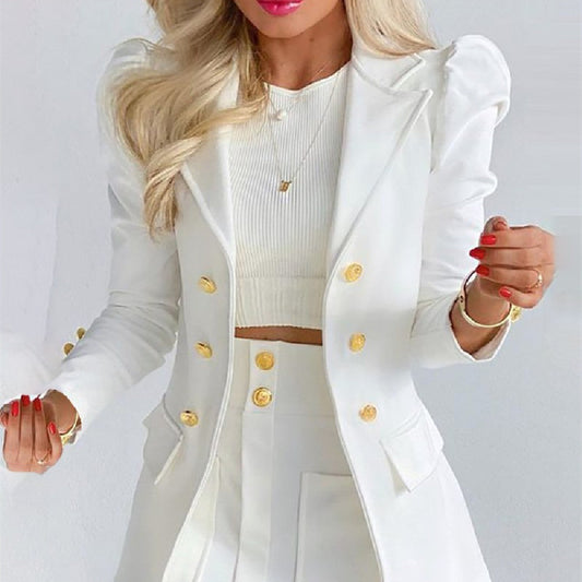 Floral Chic Blazer and Skirt Set
