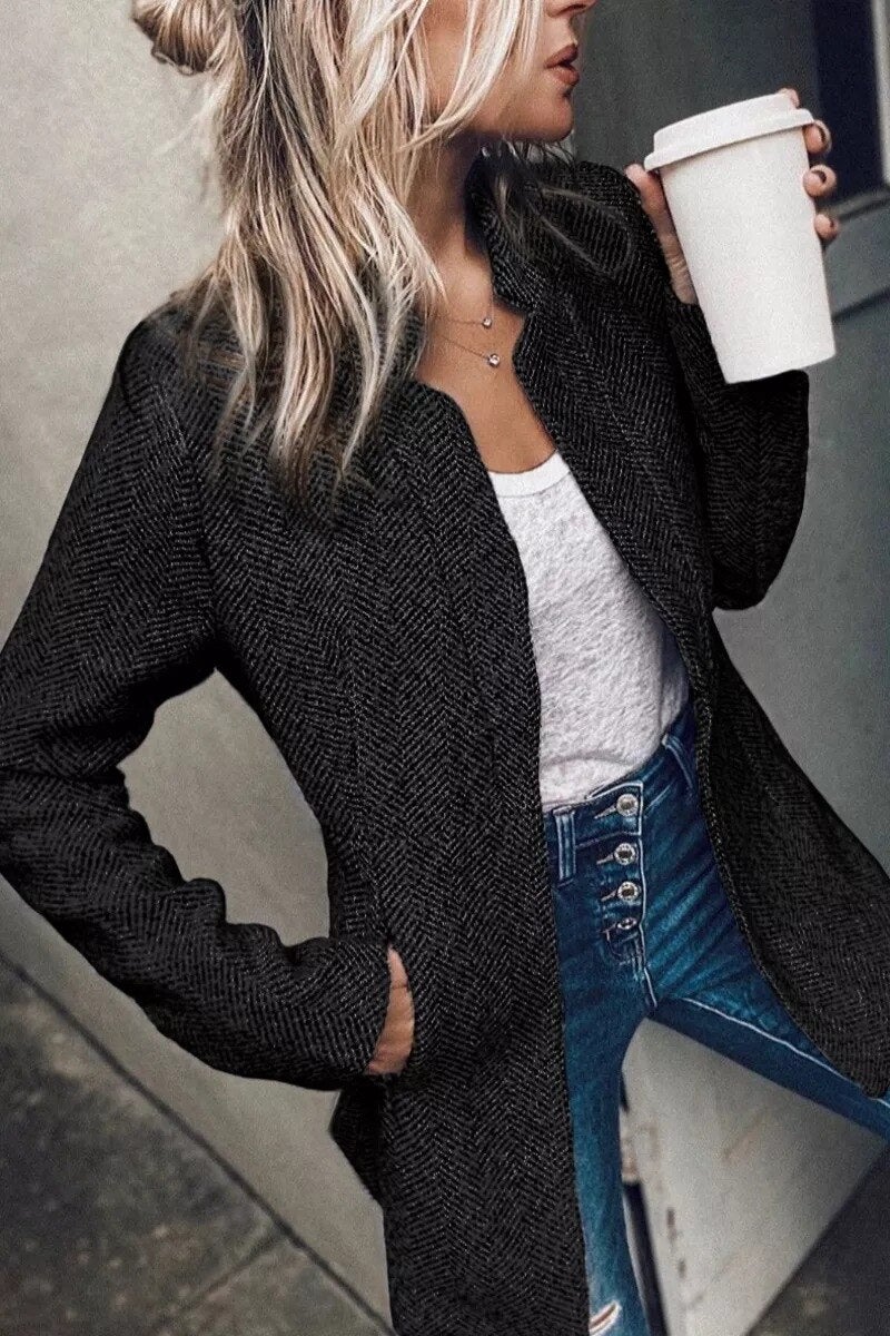 Women's stylish tweed jacket