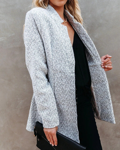 Women's stylish tweed jacket