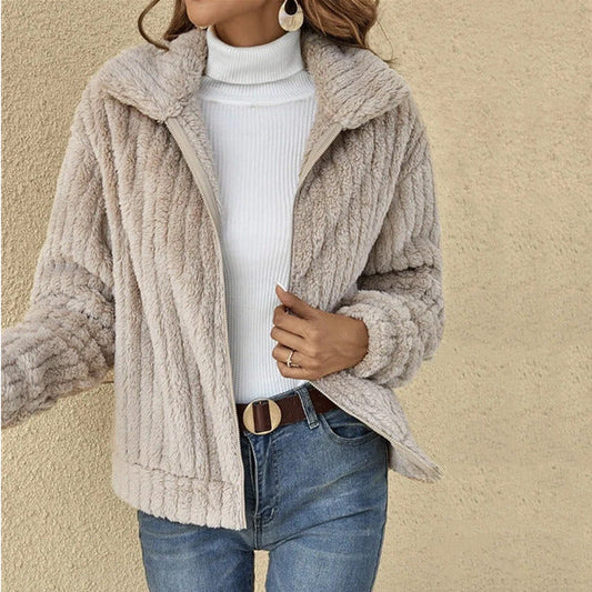 Plush Warm Relaxed Fit Coat