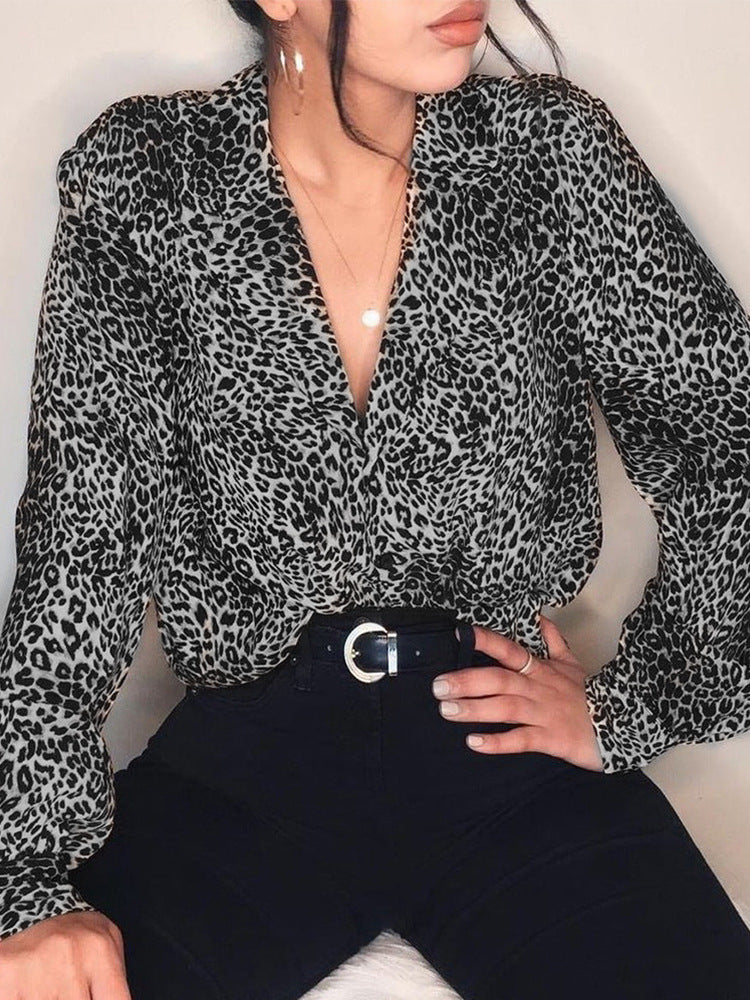 Leopard Print Blouse