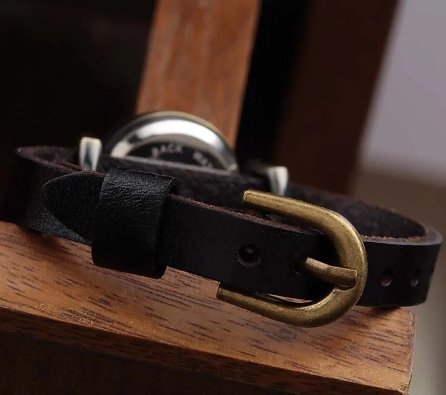 Amelia Vintage Wrist Watch | Round Dial Roman Numerals Wrist Watch