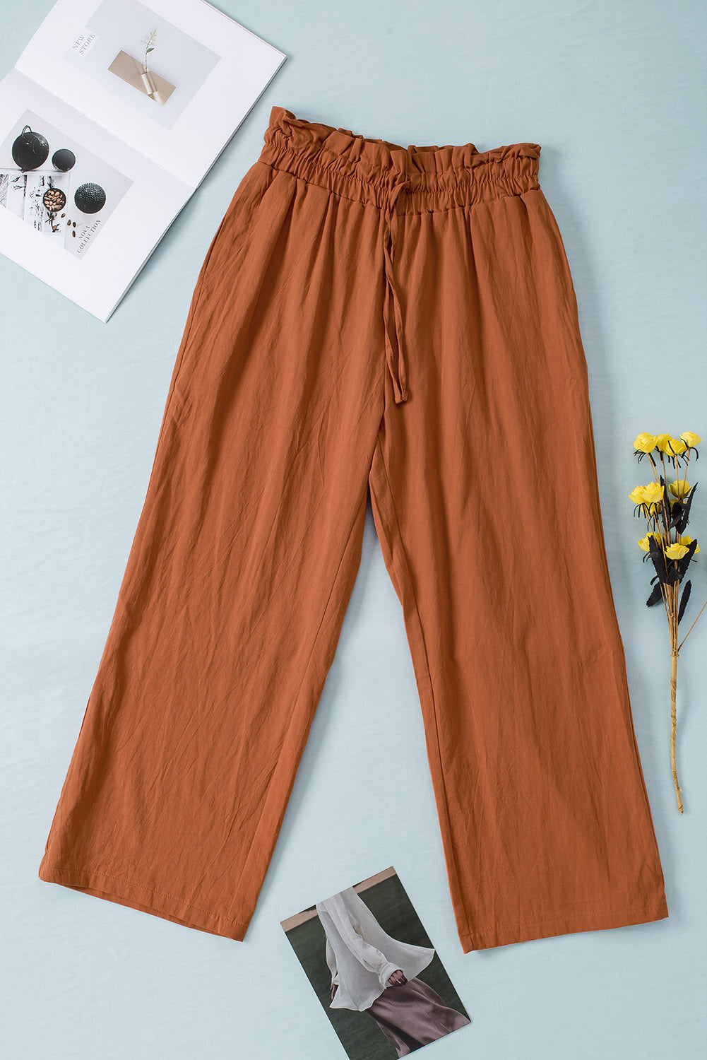 Lizandra - drawstring waist wide-leg pants