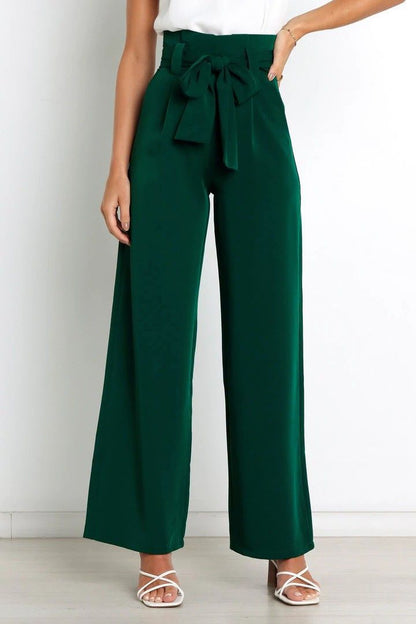 Women's stylish elegant wide leg trousers