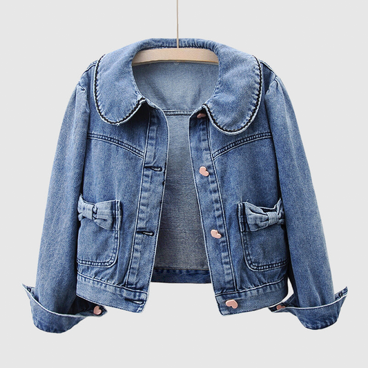 Loose Denim Short Jacket