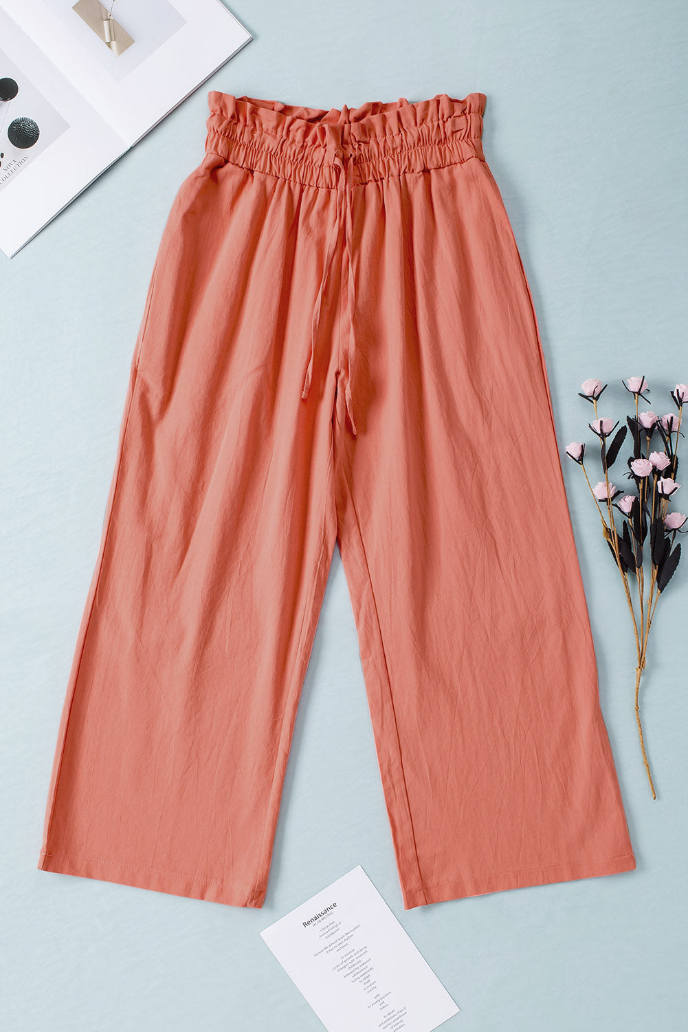 Lizandra - drawstring waist wide-leg pants