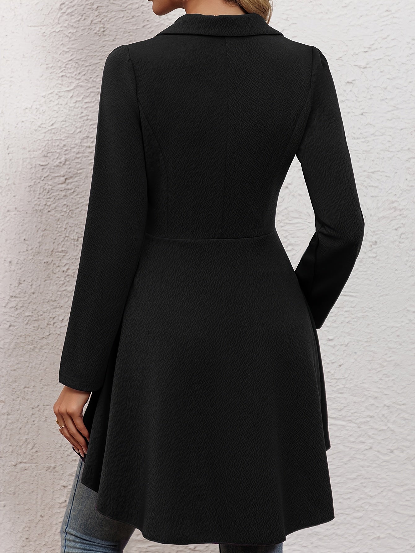 Long-sleeved single-button suit skirt jacket for women