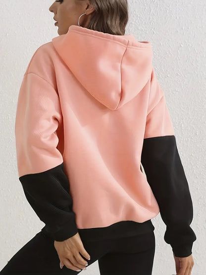 Women's color block hoodie