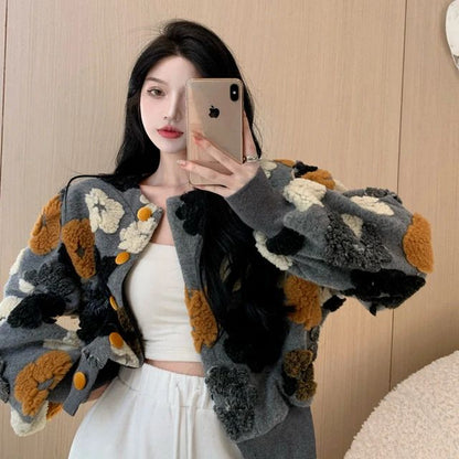 Women’s retro chic contrast cardigan