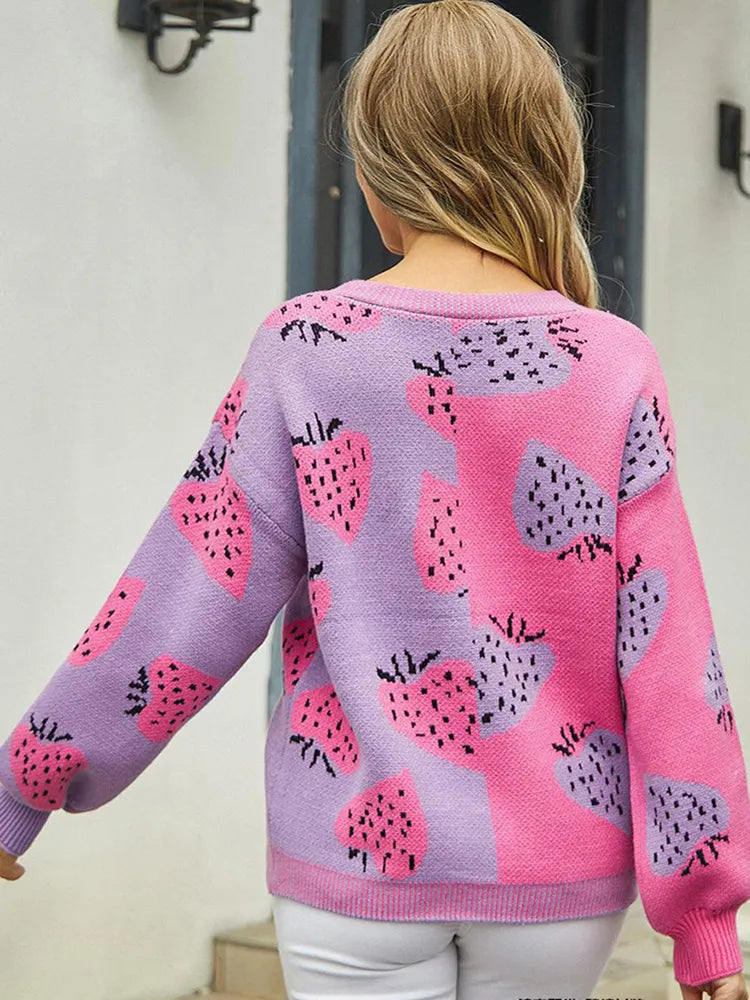 Women's strawberry design vest